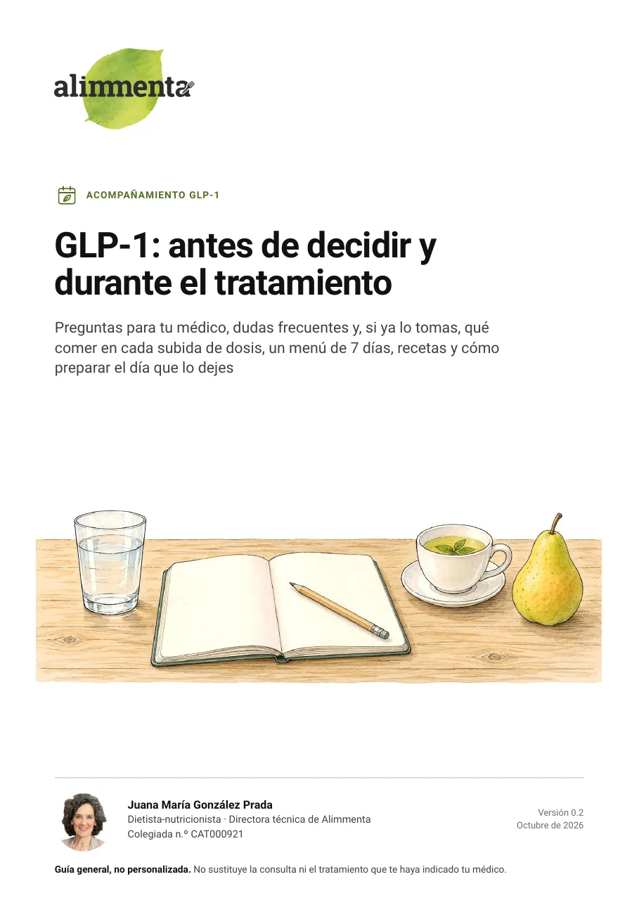 Portada de la guía GLP-1: antes de decidir y durante el tratamiento